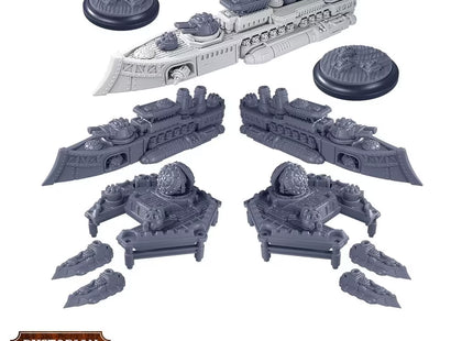 Gamers Guild AZ Warcradle Studios Dystopian Wars: Ganges Battlefleet Set Occam Distribution