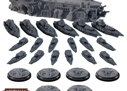 Gamers Guild AZ Warcradle Studios Dystopian Wars: Ice Maiden Battlefleet Set Occam Distribution