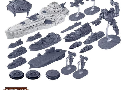 Gamers Guild AZ Warcradle Studios Dystopian Wars: Independence Battlefleet Set Occam Distribution