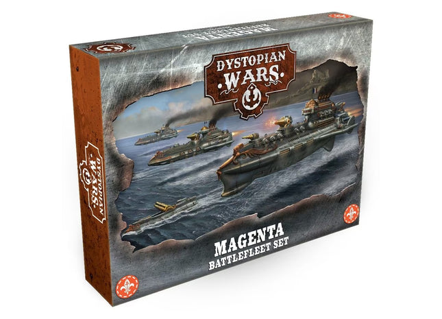 Gamers Guild AZ Warcradle Studios Dystopian Wars: Magenta Battlefleet Set Occam Distribution
