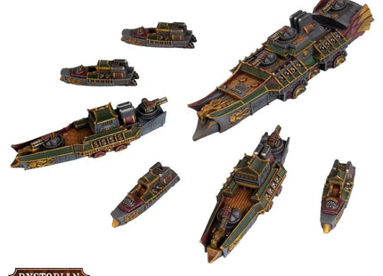 Gamers Guild AZ Warcradle Studios Dystopian Wars: Ning Jing Battlefleet Set Occam Distribution