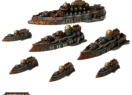 Gamers Guild AZ Warcradle Studios Dystopian Wars: Oriflamme Battlefleet Set Occam Distribution