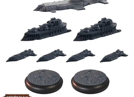 Gamers Guild AZ Warcradle Studios Dystopian Wars: Protecteur Battlefleet Set Occam Distribution