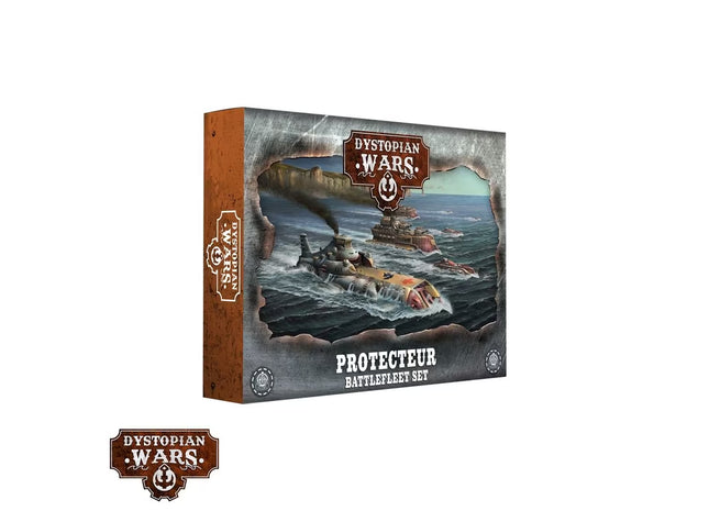 Gamers Guild AZ Warcradle Studios Dystopian Wars: Protecteur Battlefleet Set Occam Distribution