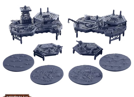Gamers Guild AZ Warcradle Studios Dystopian Wars: Sturginium Platforms & Objectives Set Occam Distribution