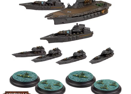 Gamers Guild AZ Warcradle Studios Dystopian Wars: Tempelhof Battlefleet Set Occam Distribution