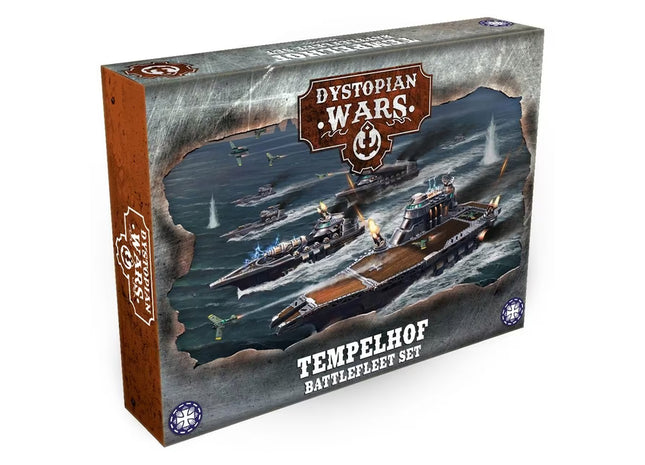 Gamers Guild AZ Warcradle Studios Dystopian Wars: Tempelhof Battlefleet Set Occam Distribution