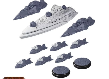 Gamers Guild AZ Warcradle Studios Dystopian Wars: Xenophon Battlefleet Set Occam Distribution