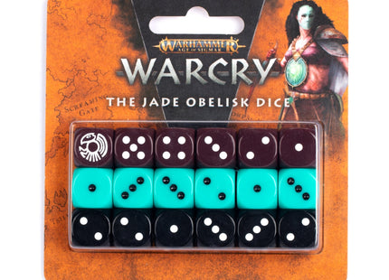Gamers Guild AZ Warcry Warcry: Jade Obelisk Dice Set Games-Workshop