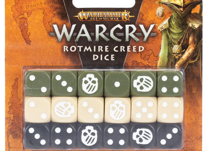 Gamers Guild AZ Warcry Warcry: Rotmire Creed Dice Set Games-Workshop