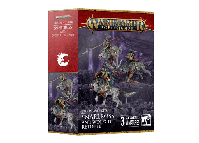 Gamers Guild AZ Warhammer 40,000 Age of Sigmar: Gloomspite Gitz Snarlboss & Wolfgit Retinue (Pre-Order) Games-Workshop