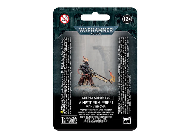 Gamers Guild AZ Warhammer 40,000 Warhammer 40k: Adepta Sororitas - Ministorum Priest With Vindictor Games-Workshop