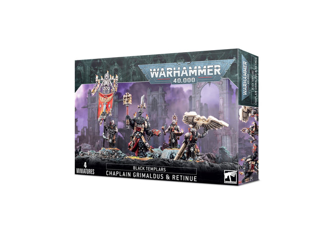Gamers Guild AZ Warhammer 40,000 Warhammer 40K: Black Templars - Chaplain Grimaldus & Retinue Games-Workshop