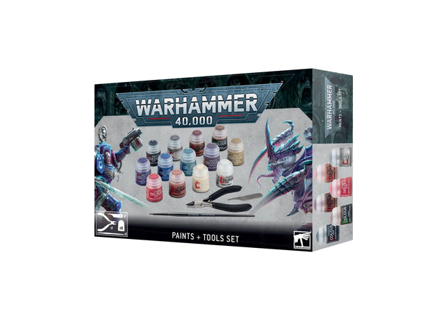 Gamers Guild AZ Warhammer 40,000 Warhammer 40K: Paint and Tools Set (2023) (Pre-Order) Games-Workshop