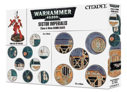 Gamers Guild AZ Warhammer 40,000 Warhammer 40K: Sector Imperialis 25 & 40mm Round Bases Games-Workshop