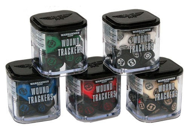 Gamers Guild AZ Warhammer 40,000 Warhammer: Wound Trackers (Black & White) Games-Workshop