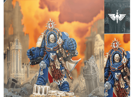 Gamers Guild AZ Warhammer 40k Warhammer 40K: Ultramarines - Marneus Calgar in Armour of Antilochus (Pre-Order) Games-Workshop