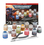 Gamers Guild AZ Warhammer 40K Warhammer Colour Paint: Paints + Tools Set (Pre-Order) Games-Workshop