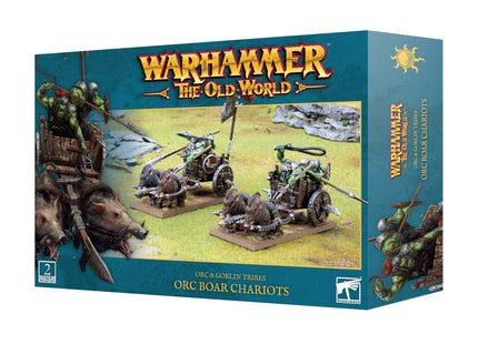 Gamers Guild AZ Warhammer The Old World Warhammer The Old World: Orcs and Goblins - Orc Boar Chariots (Pre-Order) Games-Workshop