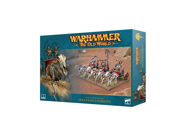 Gamers Guild AZ Warhammer The Old World Warhammer The Old World: Tomb Kings Of Khemri - Skeleton Chariots (Pre-Order) Games-Workshop