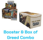 Gamers Guild AZ Warlord Warlord: Saga of the Storm CCG - Kickstarter Booster Box + Box of Greed Combo (Pre-Order) Kickstarter