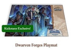 Gamers Guild AZ Warlord Warlord: Saga of the Storm CCG - Kickstarter Exclusive Dwarven Forges Playmat (Pre-Order) Kickstarter