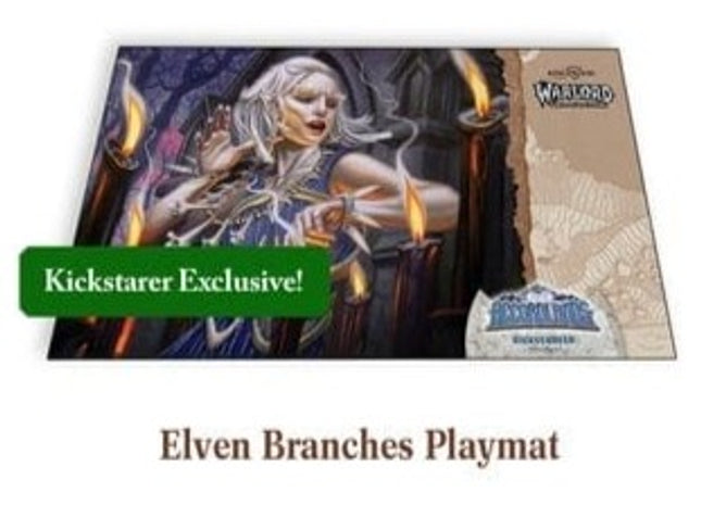 Gamers Guild AZ Warlord Warlord: Saga of the Storm CCG - Kickstarter Exclusive Elven Branches Playmat (Pre-Order) Kickstarter