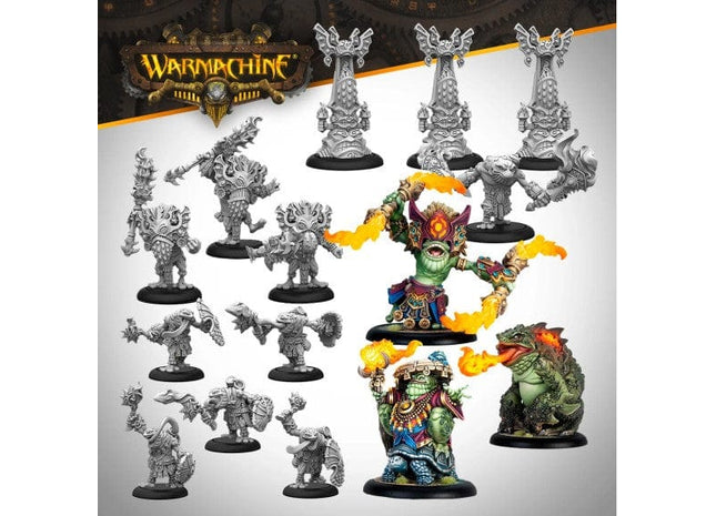 Gamers Guild AZ Warmachine Warmachine: Southern Kriels - Fire Tongue Warriors Cadre (Pre-Order) AGD