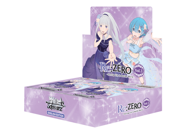 Gamers Guild AZ Weiss Schwarz Weiss Schwarz: Re:Zero - Starting Life in Another World Vol.3 Display Box (Pre-Order) YY Card World