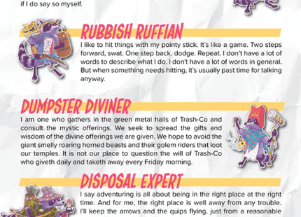 Gamers Guild AZ Wet Ink Games Garbage & Glory RPG (Pre-Order) Quartermaster Direct