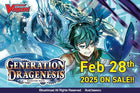 Gamers Guild AZ Wholesale Cardfight!! Vanguard: DZBT6  - Generation Dragenesis - Booster Display - Street Date: 02/28/2025 - ORDER DUE BY: 10/29/2024 Price: $53.47 Southern Hobby