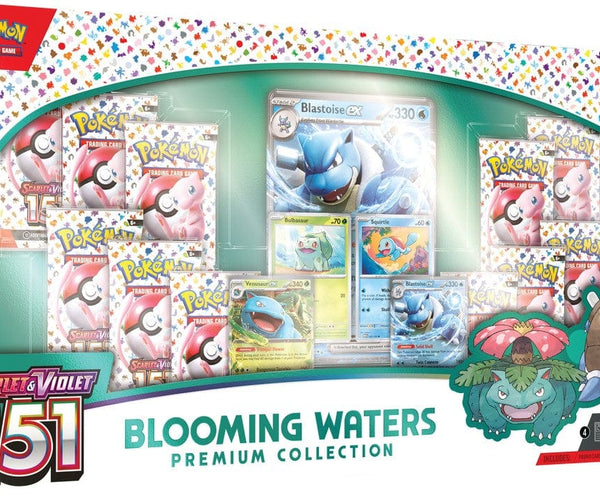 Pokemon TCG: Scarlet and Violet 151 - Blooming Waters Premium Collecti Gamers Guild AZ Pokemon TCG: Scarlet and Violet 151 - Blooming Waters Premium Collecti Gamers Guild AZ