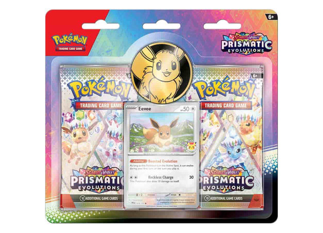 Gamers Guild AZ Wholesale Pokemon TCG: Scarlet and Violet - Prismatic Evolutions 2 Pack Blister  - Street Date: 02/25/2025 - ORDER DUE BY: 12/02/2024 - Price: $8.49 Pokemon