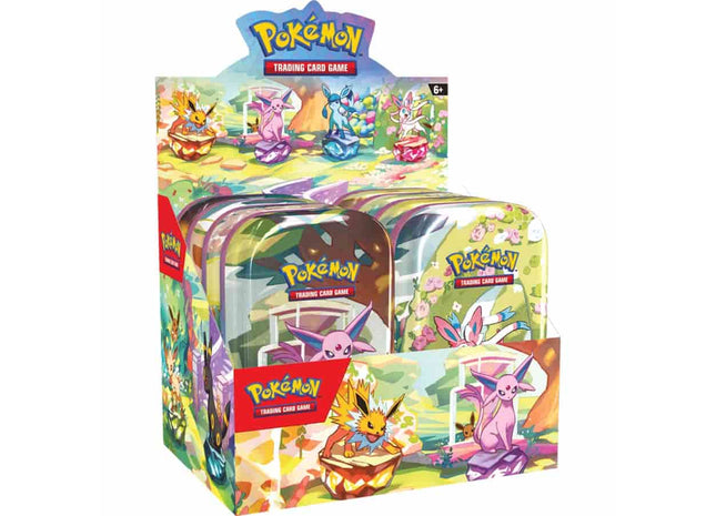 Gamers Guild AZ Wholesale Pokemon TCG: Scarlet and Violet - Prismatic Evolutions Mini Tin Display (Pack of 8) - Street Date: 02/07/2025 - ORDER DUE BY: 12/02/2024 - Price: $67.93 Pokemon