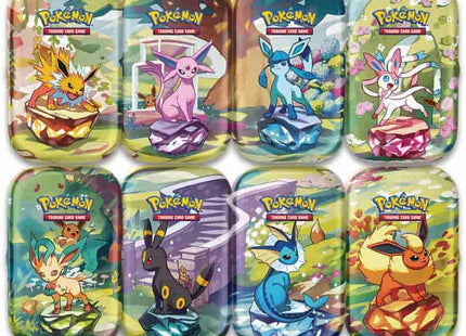 Gamers Guild AZ Wholesale Pokemon TCG: Scarlet and Violet - Prismatic Evolutions Mini Tin Display (Pack of 8) - Street Date: 02/07/2025 - ORDER DUE BY: 12/02/2024 - Price: $67.93 Pokemon