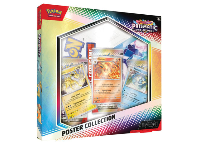 Gamers Guild AZ Wholesale Pokemon TCG: Scarlet and Violet - Prismatic Evolutions Poster Collection  - Street Date: 01/17/2025 - ORDER DUE BY: 12/02/2024 - Price: $12.74 Pokemon