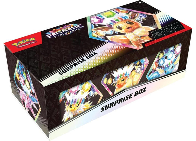 Gamers Guild AZ Wholesale Pokemon TCG: Scarlet and Violet - Prismatic Evolutions Surprise Box  - Street Date: 02/07/2025 - ORDER DUE BY: 12/02/2024 - Price: $19.54 Pokemon