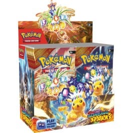 Gamers Guild AZ Wholesale Pokemon TCG: SV08 - Surging Sparks - Booster Display - Street Date: 11/08/2024 - ORDER DUE BY: 10/23/2024 Price: $109.34 Pokemon