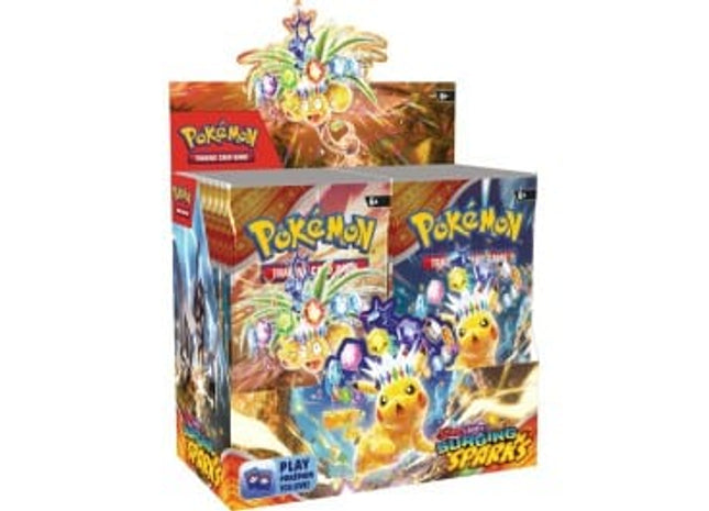 Gamers Guild AZ Wholesale Pokemon TCG: SV08 - Surging Sparks - Booster Display - Street Date: 11/08/2024 - ORDER DUE BY: 10/23/2024 Price: $109.34 Pokemon