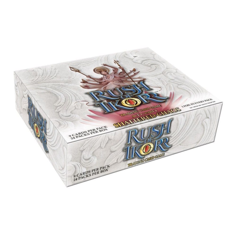 rush of ikorr booster box Rush of Ikorr TCG Shattered Chaos Booster 12-Box Case (Upper Deck 2025)