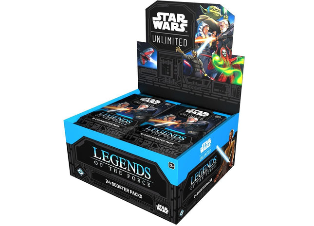 Gamers Guild AZ Wholesale Star Wars: Unlimited - Legends of the Force - Booster Display (Pre-Order) STREET DATE: 07/04/2025 - PRICE: $80.89 - Due By - 05/10/2025 Asmodee