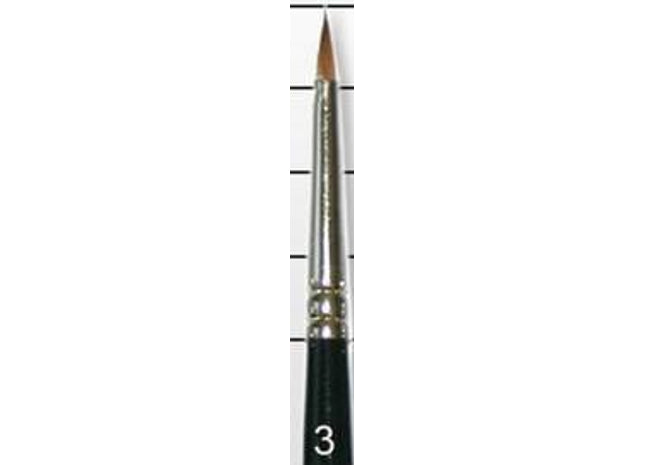 Gamers Guild AZ Winsor & Newton Winsor & Newton Series 7 Kolinsky Sable: Miniatures Round Brush #3 Golden Distribution International