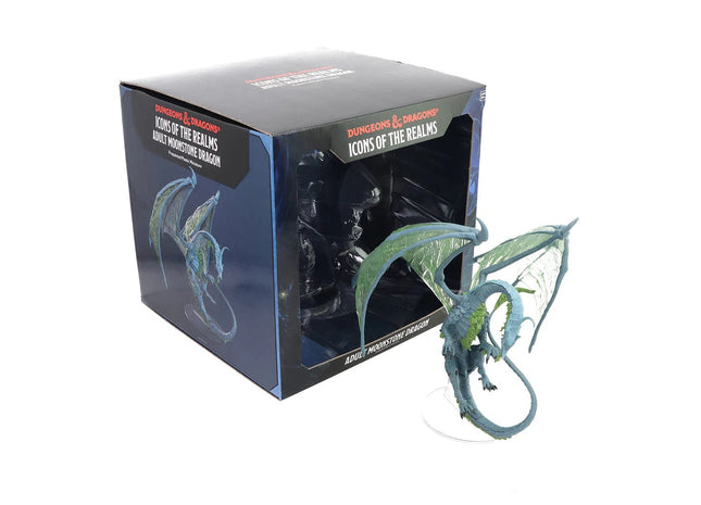 Gamers Guild AZ WizKids D&D Icons of the Realm: Adult Moonstone Dragon Premium Figure AGD