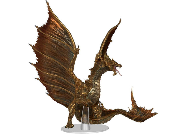 Gamers Guild AZ WizKids Dungeons And Dragons Miniatures: Icons Of The Realms: Adult Brass Dragon Premium Figure GTS