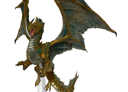 Gamers Guild AZ WizKids Dungeons And Dragons Miniatures: Icons Of The Realms: Adult Bronze Dragon Premium Figure GTS