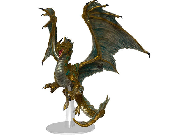 Gamers Guild AZ WizKids Dungeons And Dragons Miniatures: Icons Of The Realms: Adult Bronze Dragon Premium Figure GTS