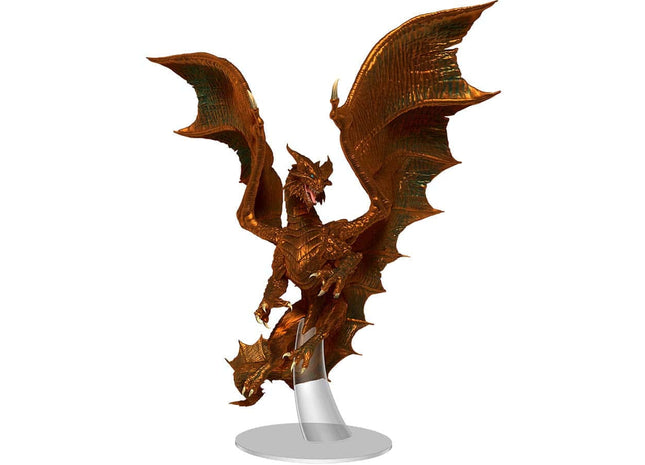Gamers Guild AZ WizKids Dungeons And Dragons Miniatures: Icons Of The Realms: Adult Copper Dragon Premium Figure GTS