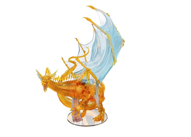 Gamers Guild AZ WizKids Dungeons And Dragons Miniatures: Icons Of The Realms: Adult Topaz Dragon Premium Set GTS