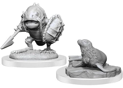 Gamers Guild AZ WizKids Dungeons And Dragons Nolzur's Marvelous Miniatures: W20 Locathah And Seal GTS