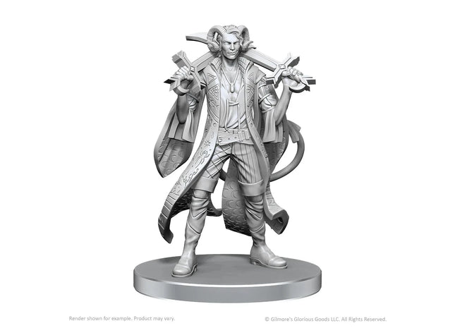 Gamers Guild AZ WizKids Dungeons & Dragons: Critical Role Unpainted Miniatures - Mollymauk Tealeaf & Caduceus Clay (Pre-Order) AGD